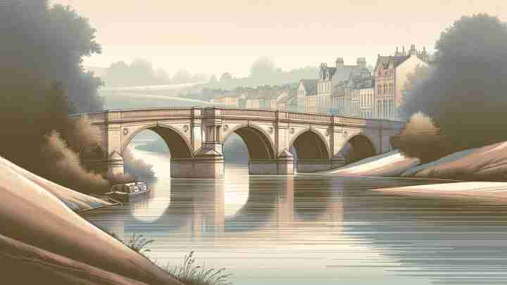 crossing a river